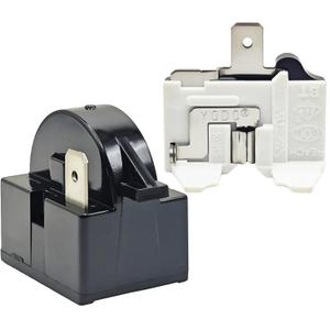 1 Pack QP2-4.7 QP2-4R7 4.7 Ohm Refrigerator 1 Pin PTC Start/Starter Relay Refrigerator Overload Protector Fits Whirlpool Frigidaire Kenmore and Most Mini Fridges and Coolers