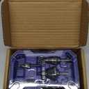 PLATINUMEDGE Step Drill Bits Set, 5 Pcs High Speed Steel Step Drill Bit for Sheet Metal, 50 Step Sizes Hole Drilling, Double Flute Cutting Blades, Nitride Black Coating and Polished, Storage Box