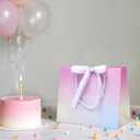 swihorab 20 Pcs Gift Bag, Large Treat Boxes Portable Paper Gift Bag with Handles, Mini Gift Bags for Wedding Birthday Party Supplies, Gradient Orange