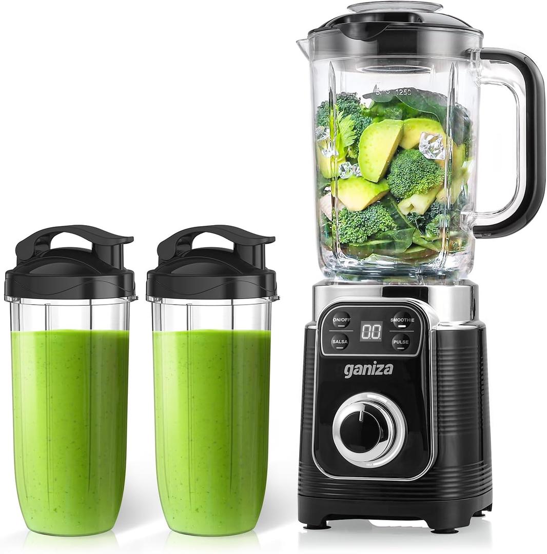 Ganiza 12-Piece Blender For Shakes and Smoothies