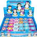 TINYMILLS 24 Pcs Penguin Assorted Stamps for Kids Self Ink Stamps (12 Different Designs) Birthday Party, Stocking Stuffers, Party Favors, Goody Bag Filler Treats, Classroom Rewards