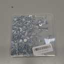 Peryiter 150 Pcs #8 Shutter Screws White Head 1/2", 3/4", 5/8", 1", 1-1/2" Size White Pan Cabinet Screws for Wood, Wall Plates, Shutters, Book Shelf, Shiplap