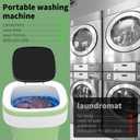 Portable Mini Washing Machine, 20L Upgraded Foldable Washer with Spin Basket, 3 Modes Deep Cleaning for Baby Clothes, Underwear & Socks, Perfect for Apartment, Dorm, Hotel, Travel & Camping