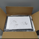 LELELINKY Black End Table, Small Side Table with Metal Frame, Modern Record Player Stand with Storage Shelf, Wood 3 Tier Sofa Bedside Tables, Narrow Nightstand for Living Room Bedroom Office (Medium)