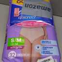 Always Discreet Adult Diapers for Women, Incontinence Underwear, Postpartum Essentials, Disposable Briefs, Max Absorbency, Bladder Leak Protection, Small/Medium, 32ct
