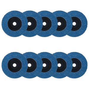 3 x 3/8 Inch Flap Disc for Angle Grinder, 60 Grit Flap Wheel for General Purpose Metal and Stainless Steel, Type 27