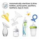 Baby Brezza Baby Bottle Sterilizer and Dryer Machine Electric Steam Sterilization - Universal Fit - Pacifiers, Glass, Plastic, and Newborn Feeding Bottles