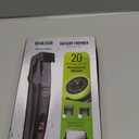 Vacuum Beard Trimmer for Men, Rechargeable Electric Mens Beard Trimmer with Adjustable Length Comb (1-20mm), Cordless Mustache Trimmer for Men with Built-in Vacuum for Facial, Sideburns (Glossy Black)