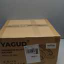 Yagud nder Desk Elliptical Machine, Electric Leg Exerciser as Seen on TV for Senior, Quiet Portable Seated Pedal Exerciser Machine with Remote Control, 12 Adjustable Speeds for Home Office