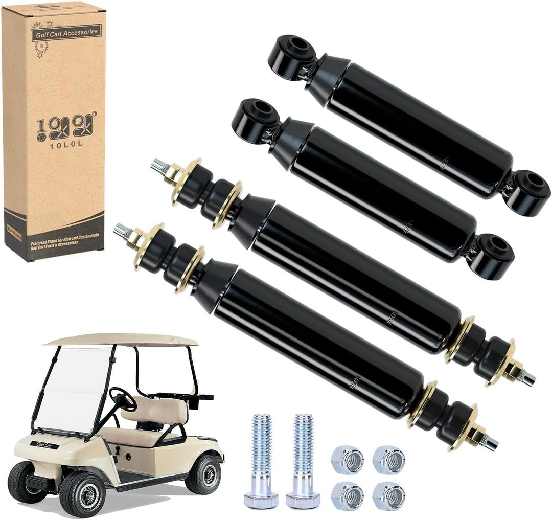 10L0L Golf Cart Club Car DS Shocks & Precedent Shocks, Front and Rear Shock Absorber for Club Car DS 1981-up, Precedent 2004-up, Tempo 2018-up Gas & Electric Models, OEM 1014235,1014236,1010991