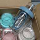 4 Pack Overnight Oats Containers with Lids and Spoons, 20 oz (16+4) Overnight Oats Jars with Dry and Wet Separation for Oatmeal Cereal Fruit Salad Yogurt, DualLayer Yogurt Containers with Lids