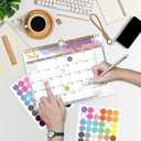 6 x Calendar 2025-2026, 18 Months Wall Calendar July 2025 to Dec 2026 Calendar with Julian Dates, 11" X 8.5" (Water Ink)