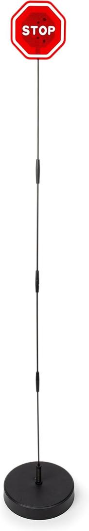 VaygWay LED Flashing Stop Sign Parking Assistant for Garage 7 Large Bright Red Sign, Adjustable Height- Garage Warning Car Stop Indicator Sensors for Vehicles- Bumper Guard for Driveaway