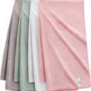 JOYMOOP Bath Towels 4 Packs Extra Large 60" x 30", Quicker to Dry Towels for Bathroom, Super Soft and Absorbent Mcirofiber, Larger & Lighter Weight Bathroom Towels, Mixed Color
