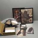 16 PCS Framed Dark Academia Room Decor, Gothic Home Decor, Moody Wall Art Prints for Bedroom, Gallery Wall Frame Set, Witchy Posters for Living Room Aesthetic, Halloween Dorm Collage Kit (12"x15" Framed)