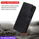 LMDAMZ for Galaxy S20 6.2 Inch Wallet Case [3+ Card Slots] ID Business Card Credit Card Slot Carry Pouch with Stand Double Sided Multi-Card Slot Flip Folding PU Wallet Leather Case (Black)