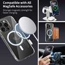 COOLQO Magnetic for iPhone 16 Pro Case, Compatible with MagSafe, 15 FT Military Grade Drop Protection, Scratch-Resistant Back Non-Yellowing Protective Shockproof Slim Phone Bumper Case, Clear