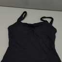 QINSEN Women's Square Neck Sleeveless Double-Layer Tank Tops Basic Tight T Shirts, Size -M