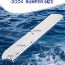 48 Inch Boat Dock Bumpers for Piling & Edge – Heavy Duty Marine Fenders with Stainless Steel Screws, UV Resistant Closed-Cell Foam for Horizontal Deck, Vertical Poles, Post, Pylon