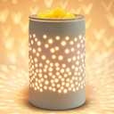 Bobolyn Ceramic Electric Wax Melt Warmer Candle Warmer Lamp Melt Wax Cube Melter Fragrance Warmer- Ideal Gift for Wedding, Spa and Aromatherapy