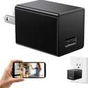 Wireless Smart 1080P USB Charger WiFi Camera Indoor Security Camera Baby Monitor Surveillance Hidden Security Cam Motion Detection with App Live Feed