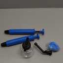 Qualirey 2 Pack Diatomaceous Earth Duster, 250ml Garden Powder Applicator Dispenser, Bulb Duster Sprayer, Home Powder Applicator, Puffer Sprayer for Multi Purpose Indoor & Outdoor (Blue)