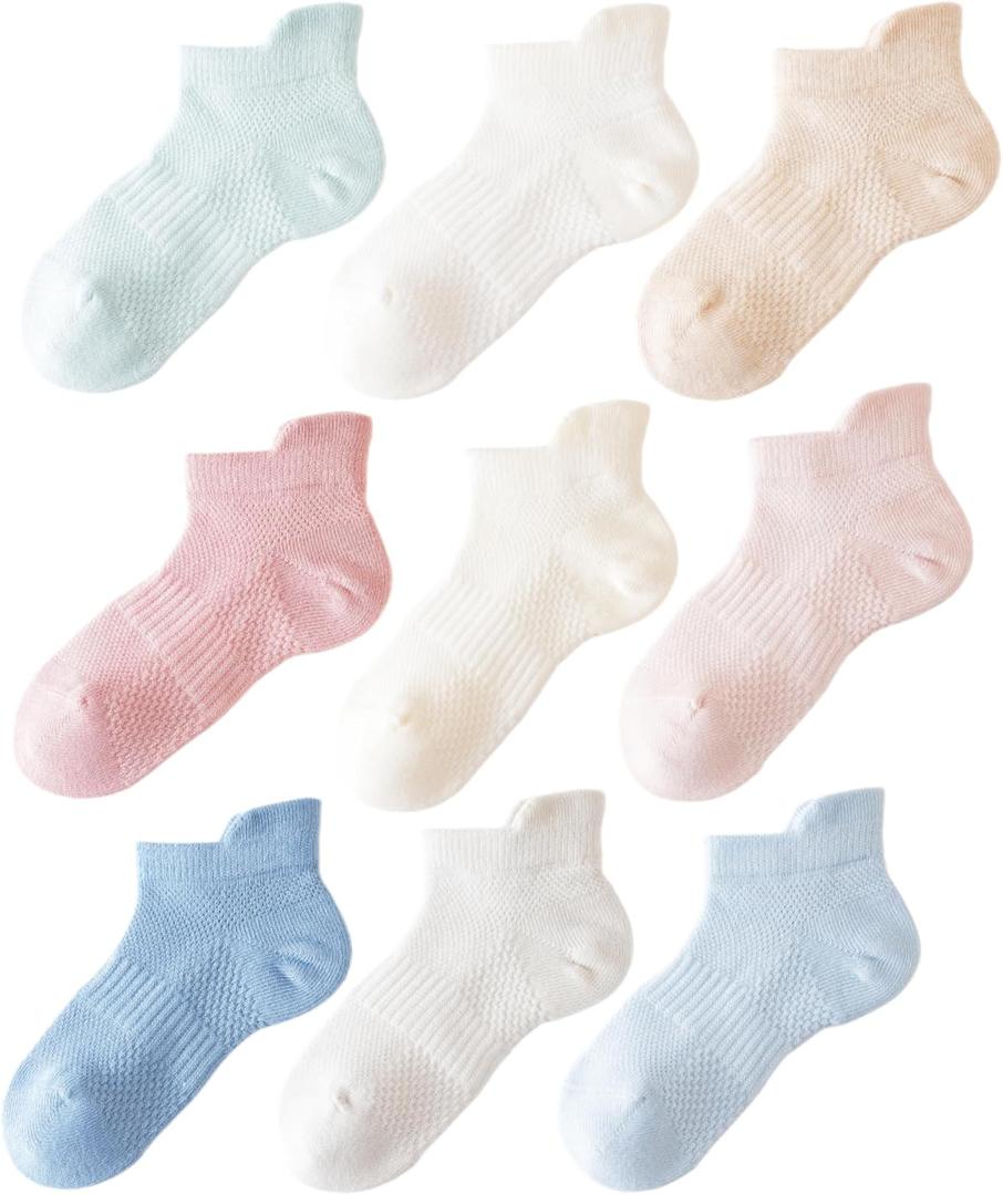 Girls Socks Ankle Athletic Cotton
