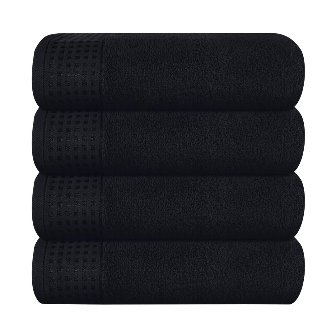 GLAMBURG Ultra Soft 4 Pack Oversized Bath Towel Set 27x54 inches, 100% Cotton Bath Towels, Highly Absorbant Compact Quickdry & Lightweight Towel, Ideal for Gym Travel Camp Pool - Sky Blue