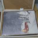 ArtbyHannah Framed Christmas Canvas Wall Art Decor Set of 2, Xmas Pictures Prints Paintings for Living Room Bedroom, Winter Holiday Home Indoor Decorations with Red House and Tree (12x16 Inch)