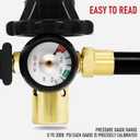 RX WELD Helium Tank Regulator Latex Balloon Filler Valve, CGA-580 Tank, Dual Latex And Foil Ballon Inflator (With Auto Foil Balloon Shut Off Valve)