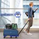 SOYO Folding Hand Truck, 500lbs Heavy Duty Dolly, Portable 6 Wheels Collapsible Luggage Cart with 2 Elastic Ropes for Moving, Travel, Shopping, House Office Use, Black