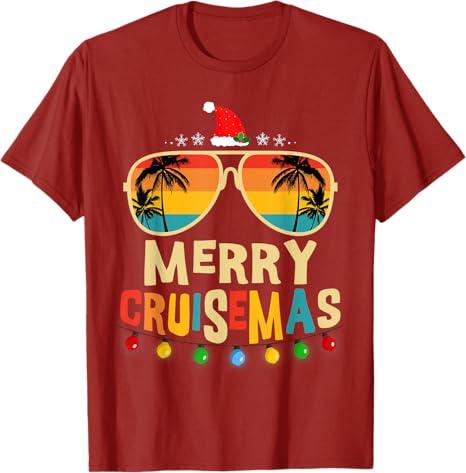 Merry Cruisemas 2026 Christmas Santa Reindeer Cruise T-Shirt 2XL