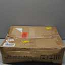 Short Puppy Gate - 17 Inch Height Dog Gate, Metal Free Standing Pet Gates, Expands Up to 48 Inches for Indoor/Outdoor, Step Over Pet Fence for Small Dogs