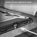 Fintie Shockproof Case for Samsung Galaxy Tab A11+ Plus 11 Inch 2025/ A9+ Plus 2023, Tuatara Rugged Unibody Hybrid Bumper Kickstand Cover Built-in Screen Protector, Black