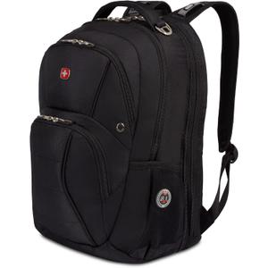 Swiss Gear SA1908 Black TSA Friendly ScanSmart Laptop Backpack - Fits Most 17 Inch Laptops and Tablets