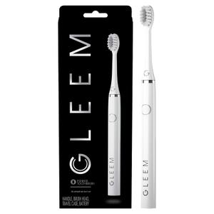 Gleem Battery Power Electric Toothbrush with Travel Case, Soft Bristles, White (1 Count (Pack of 1))