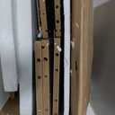 ChooChoo Over The Toilet Storage Cabinet, Farmhouse Bathroom Storage Cabinet with Sliding Door, Over Toilet Storage with Adjustable Shelves, Space-Saving, Black, 31.5 inches x 66.9 inches x 7.9 inches