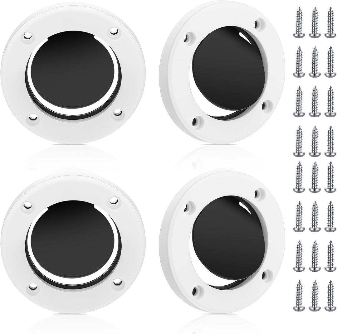 Threlaco Boat Scuppers Flappers Boat Self Bailing Cockpit Mounted Scupper Valve Include 2-7/8 Inch Valve for Hull Repair Kit
