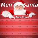 Santa Suit Men's Santa Claus Costume 10pcs Christmas Santa Outfits for Adults Santa Costume, Santa Coat 2022