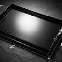QuliMetal 25 x 16 Inch NanoCeramic Cast Iron Griddle for Gas Grills