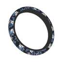 Red Hawaiian Flowers Car Steering Wheel Cover, Universal 15 Inch Soft Elastic and Comfortable Floral Steering Wheel Protector Warm in Winter and Cool in Summer Car Accessories Decorations for Women