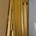 Over the Table Rod Stand with Clamps Adjustable 13''-42'' Tall 29"-98" Length Gold Table Arch Hanging for Wedding Birthday Party Halloween Christmas Decoration