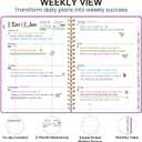 2 x 2026 Planner, Weekly and Monthly Calendar Planner Book, January 2026 - December 2026, Hardcover Spiral Planner with Monthly Tabs, Notes Pages, Perfect for Women & Men, A5 (6.4" x 8.5") - Purple