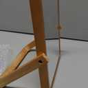 ZOROSY Desk Makeup Mirrors with Wood - Rectangle Wall-Mounted Mirrors Table Mirrors for Living Room Bedroom Birthday Gifts (10.5" L x 7.8" W)