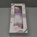 12" Baby Doll with Flower Pattern Backpack Carrier,12 Inch Realistic Baby Dolls with Clothes and Accessories Hanky Pacifier Bottle Diaper Toy Pretend Play Collection for 3+ Child Girls Gifts