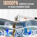 Starrybot Portable Carpet & Upholestery Cleaner Machine for Pets, Spot, Stain,Couch Cleaner Machine with 18Kpa Powerful Suction,Car/Auto Detailer(white)