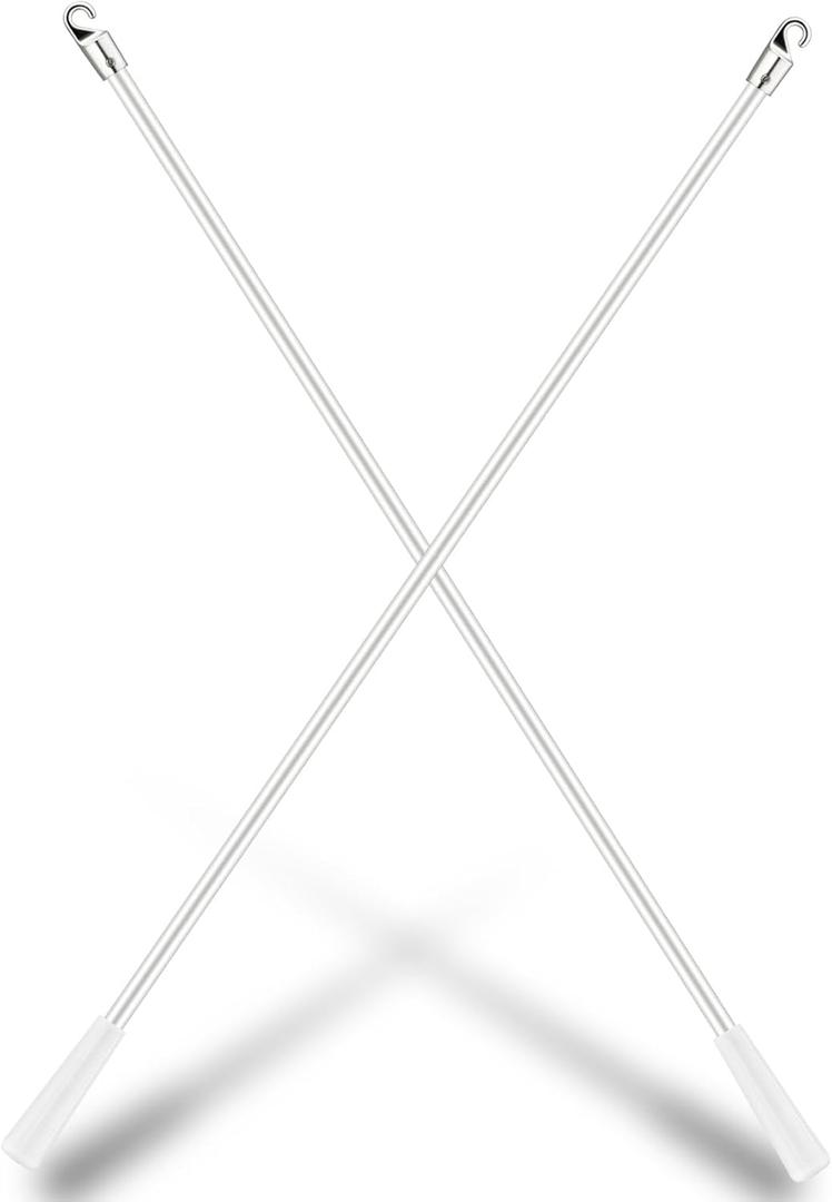 JUYO VONSAN Blinds Wand Fiberglass Vertical Blinds Replacement Parts Blind Tilt Wand (2, 32 Inch in Length)