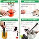 Canning Kit, Canning Supplies Starter Kit, Food Grade Stainless Steel Canning Set for Beginner,Canning Essential Tools for Water Bath & Pressure Canner, Canning Accessories Equipment for Pot, Black