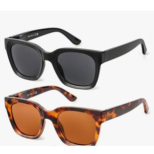 Pack Full Lens Reading Sunglasses for Women - Oversized Sun Readers with UV400 Protection, Spring Hinge Eyeglasses