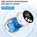 5-in-1 Plug in Carbon Monoxide Detector & Smoke & Natural Gas Combination Detectors with Backup Battery Temp Humidity Senor Plug&Play&Audible 85dB CO Alarm for Home Hotel (1 Pack, White)
